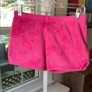 1046. Made with Love and Kisses Cozy Pink Fleece‎ Women Shorts